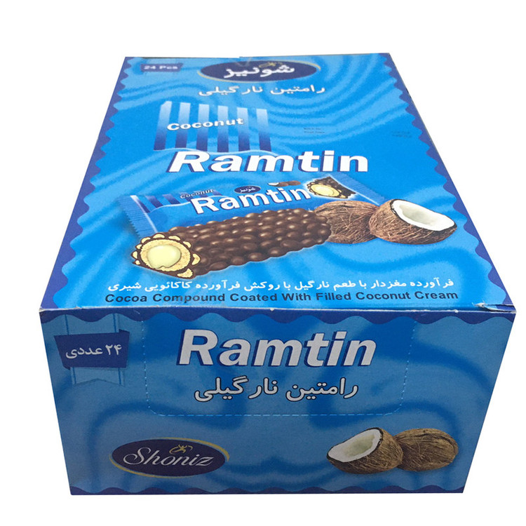 شکلات رامتین نارگیلی شونیز - 19 گرم بسته 24 عددی